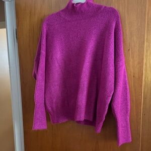 SHEIN Fuchsia Turtleneck Sweater